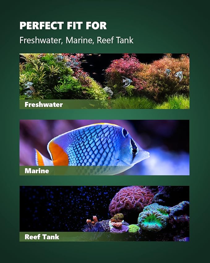 Atlantic Series WP-10000 Wave Maker for Aquarium, DC 24V 20W 2642 GPH (10000 L/H) Powerhead, Powerful yet Silent Sine Wave Controllable Wave Pump for Fresh/Saltwater/Marine/Reef Tank Black