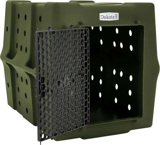 Dakota 283 Crate - Canine Rough and Tough Economy Kennel (Olive, Large)