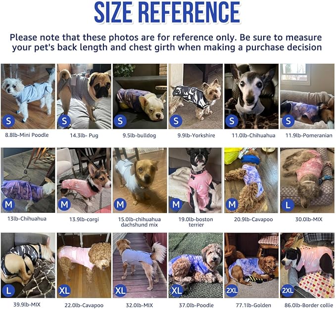 Lukovee Recovery Suit for Dogs, Zipper On Recovery Suit for Female Male Dog, Onesie Abdominal Wounds Cone E-Collar Alternative Prevent Licking Spay Recovery Suit (2TPI,M)